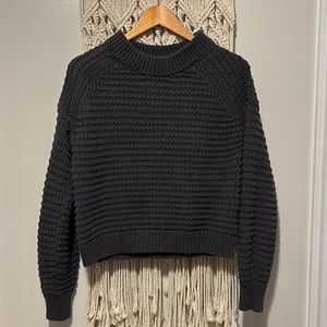 Grey knitted sweater